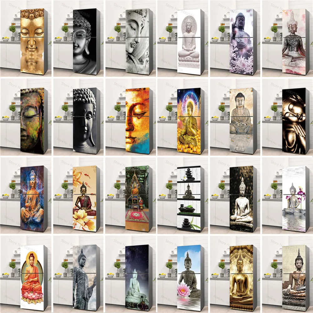 Buddha Art Vinyl Fridge Sticke - Full Cover Adhesive review and price