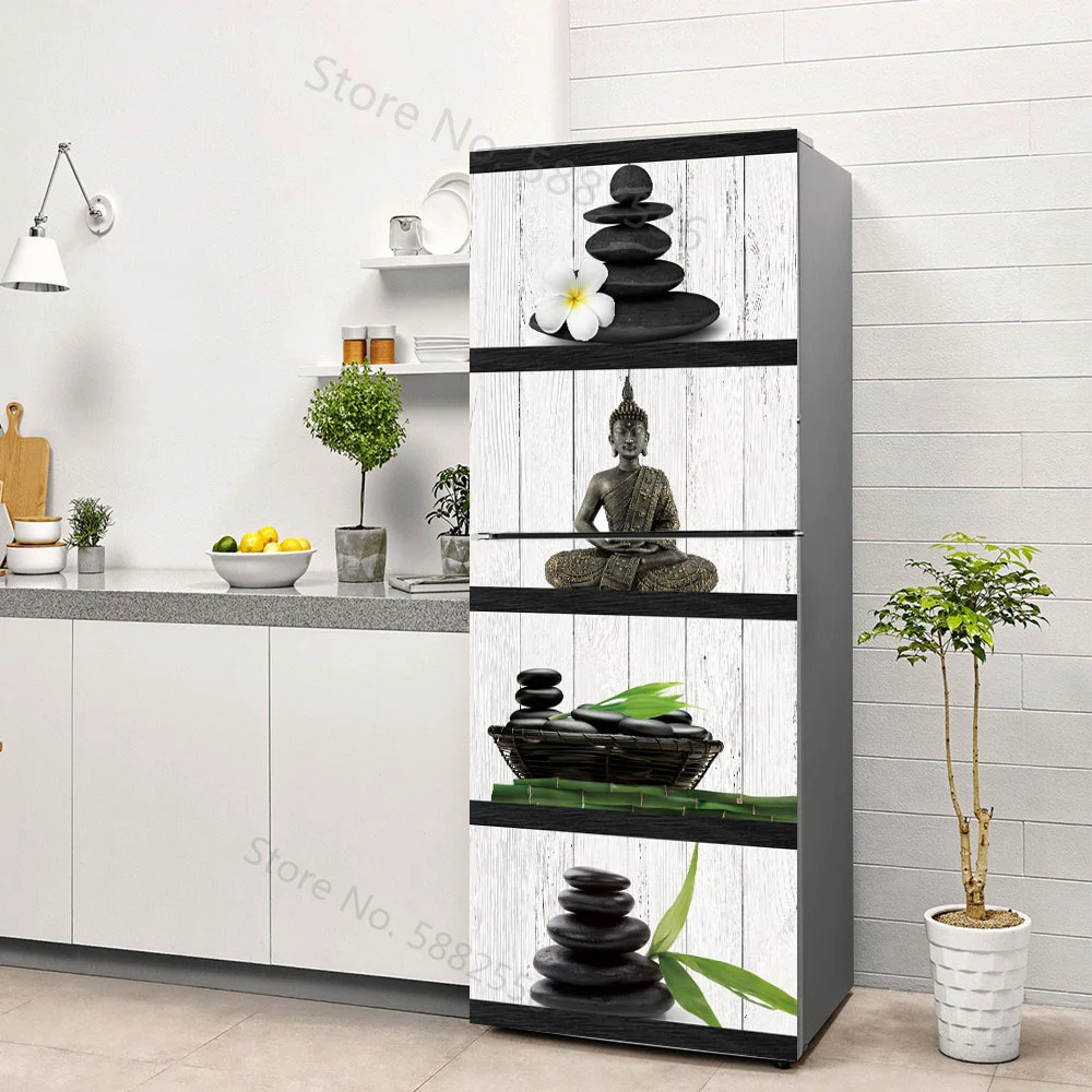 Buddha Art Vinyl Fridge Sticke - Full Cover Adhesive review and price