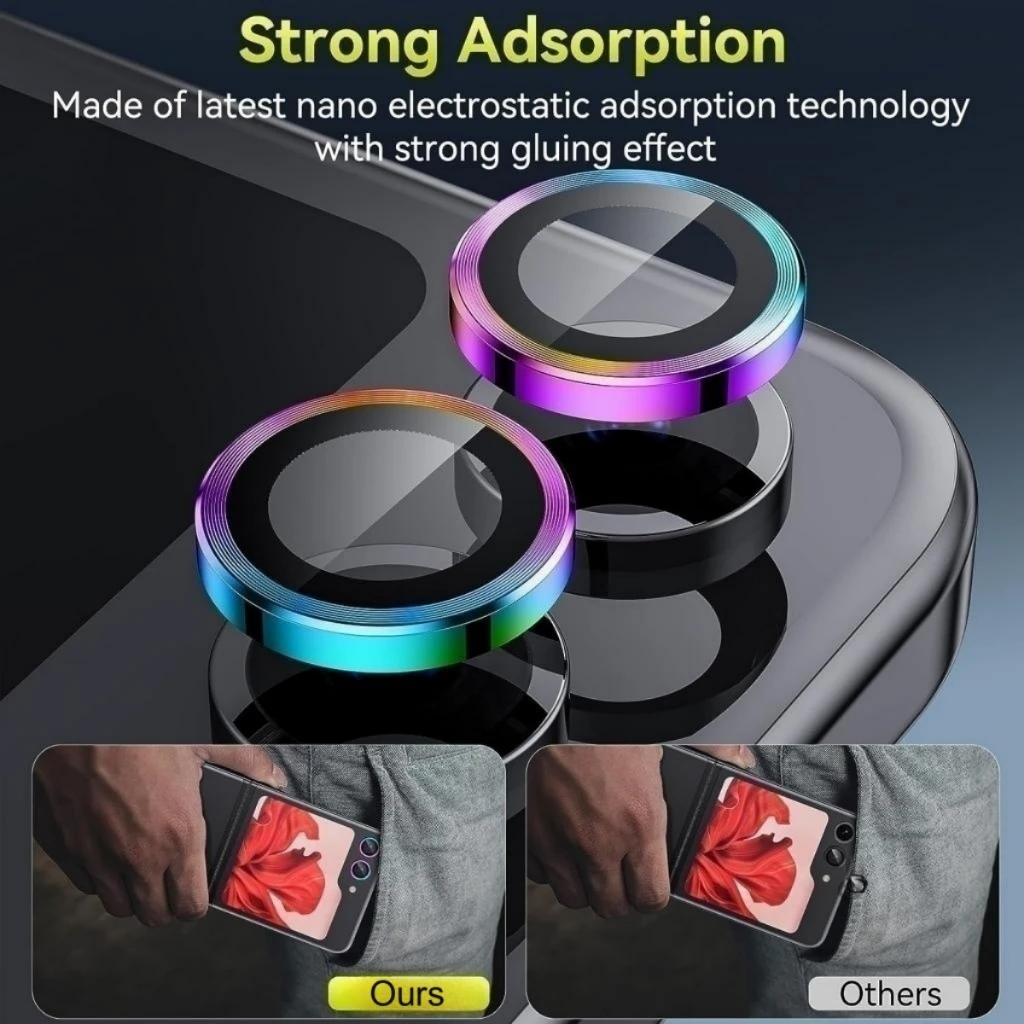 Metal Camera Lens Protector Fo - Tempered Glass Screen 9H review and price